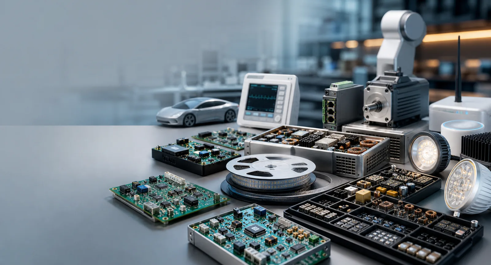 Electronic component sourcing by industry application