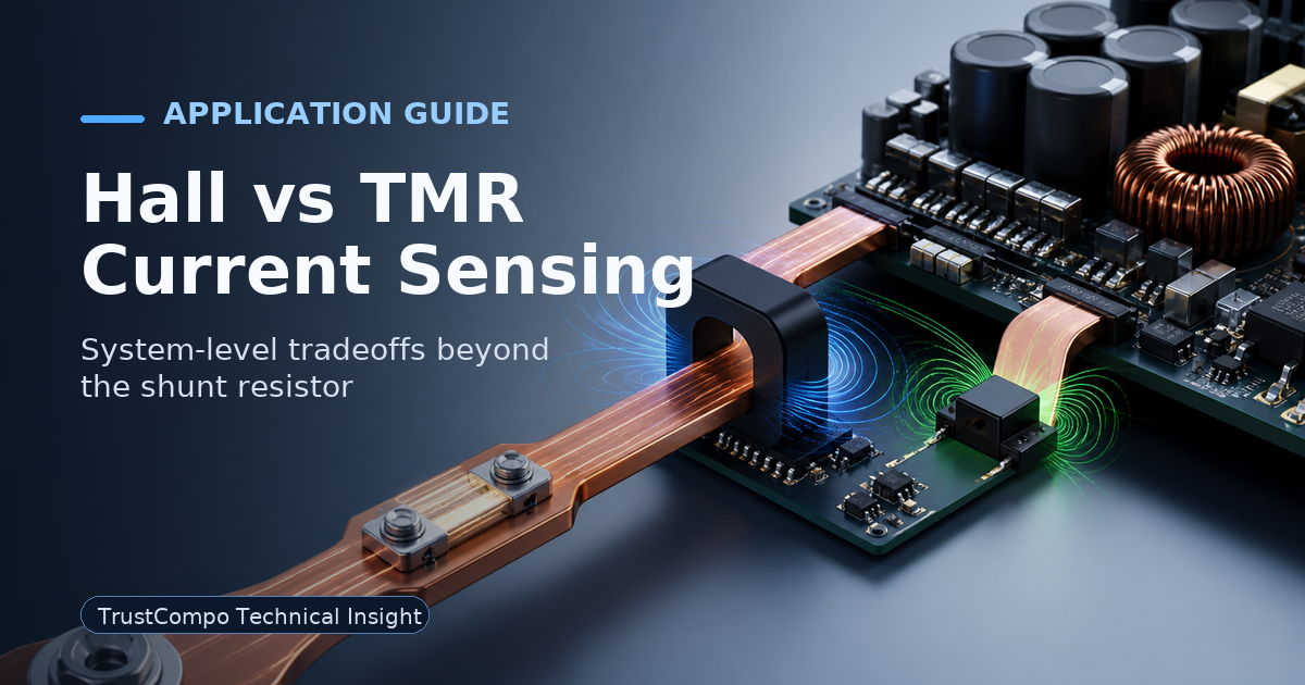 Why Shunt Resistors Are Losing Ground: A System-Level Comparison of Hall and TMR Current Sensing