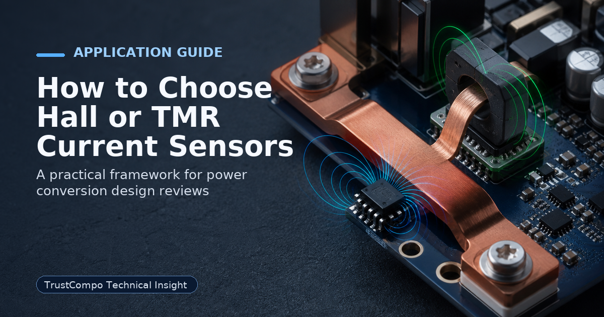 How to Choose Hall or TMR Current Sensors for Power Conversion: A Selection Framework