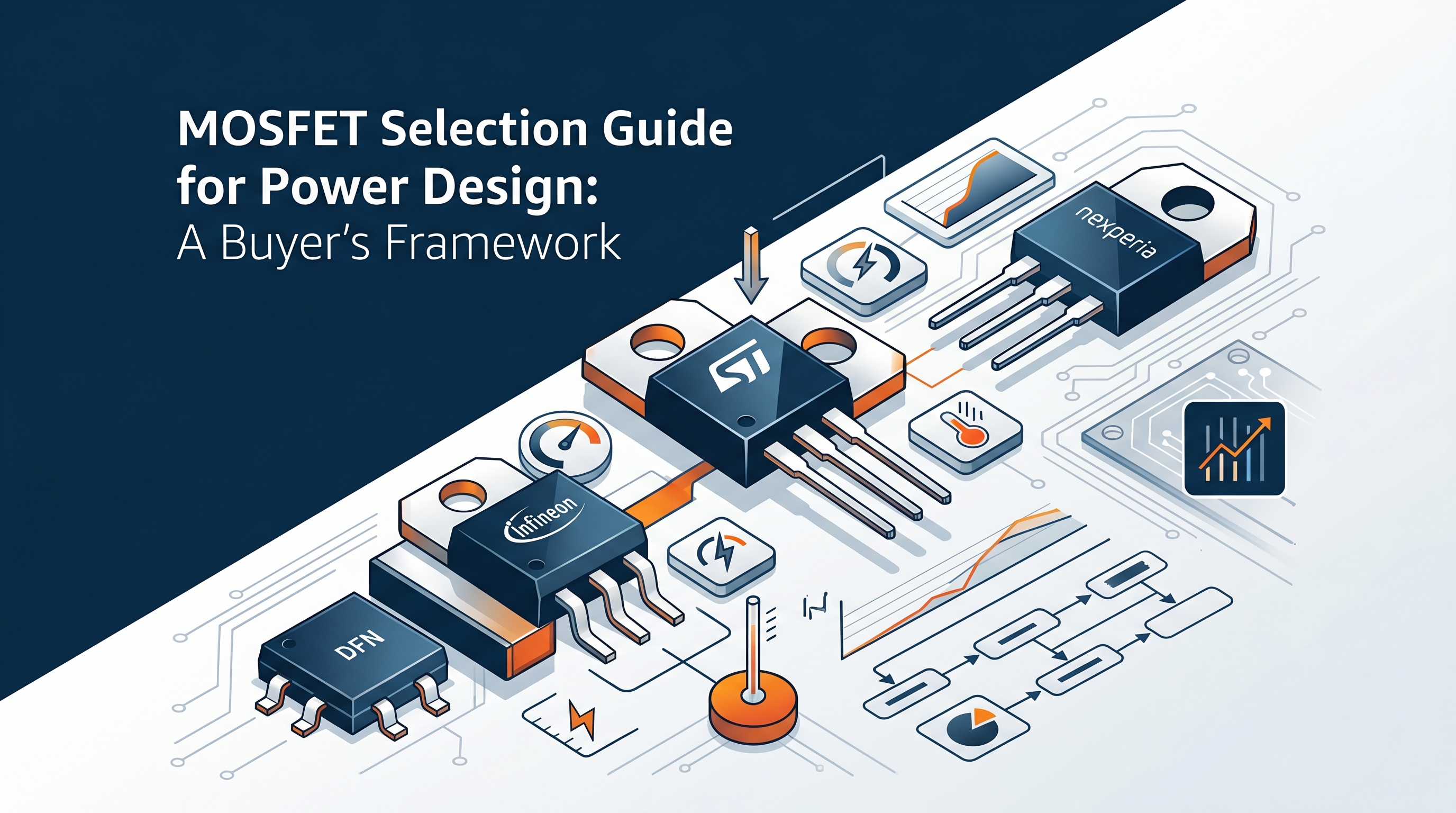 MOSFET selection guide power design editorial cover referencing PSMN4R5-60YS, STP55NF06L, IRFP4768PBF | TrustCompo