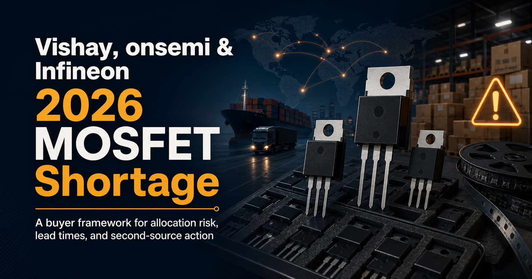 Power MOSFET Supply Continuity 2026: Vishay, Onsemi, Infineon, and Second-Source Checks